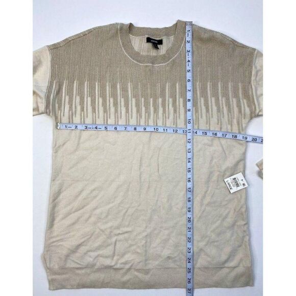 ‎Alfani Sweater Top Large Ivory Metallic-Sparkle - Picture 4 of 6
